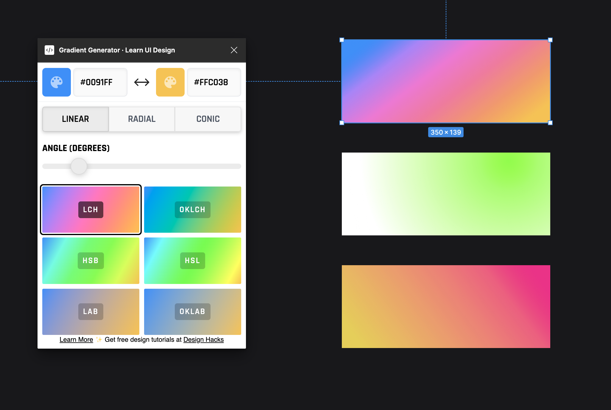 The Figma Plugin in action