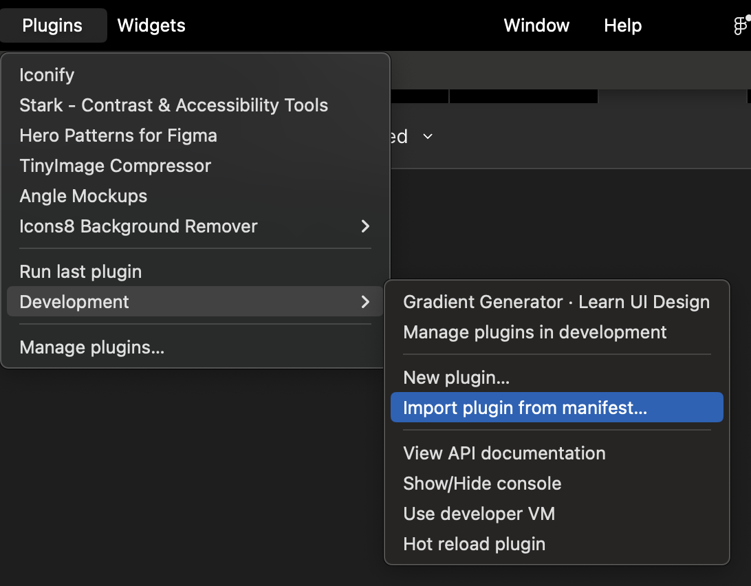 Importing from manifest